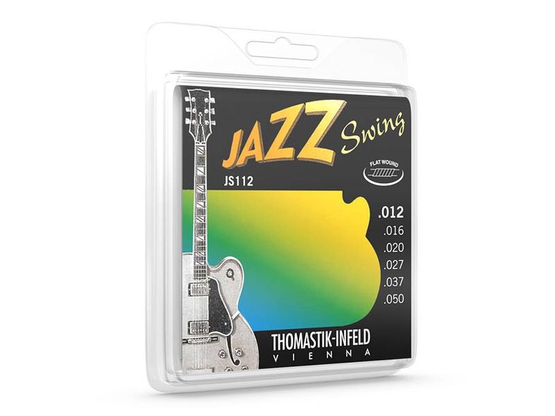 Thomastik THJS-112 Jazz Swing string set electric, nickel flatwound, 012-016-020-027-037-050