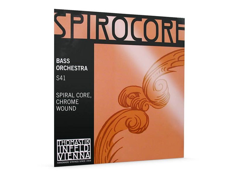 Thomastik THS-41 Spirocore double bass string B-5 4/4 (string length 110cm) medium, spiral core, chrome