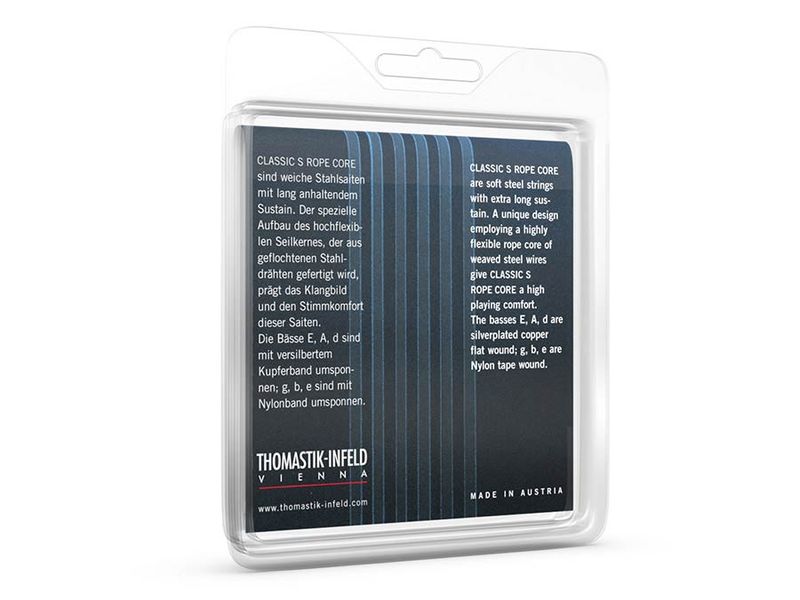 Thomastik THKR-116 Classic S string set classic, rope core flatwound, 016-024-025-023-031-039