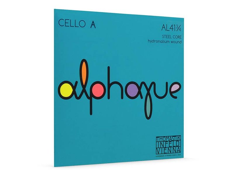 Thomastik THAL-41-34 Alphayue cello string A-1 3/4 medium, carbon steel, Hydronalium wound