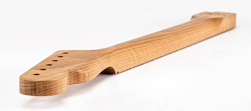 Allparts Select ltd VIN-MOD replacement neck for Telecaster, AAA+ roasted flamed maple, chunky C shape, unfinished