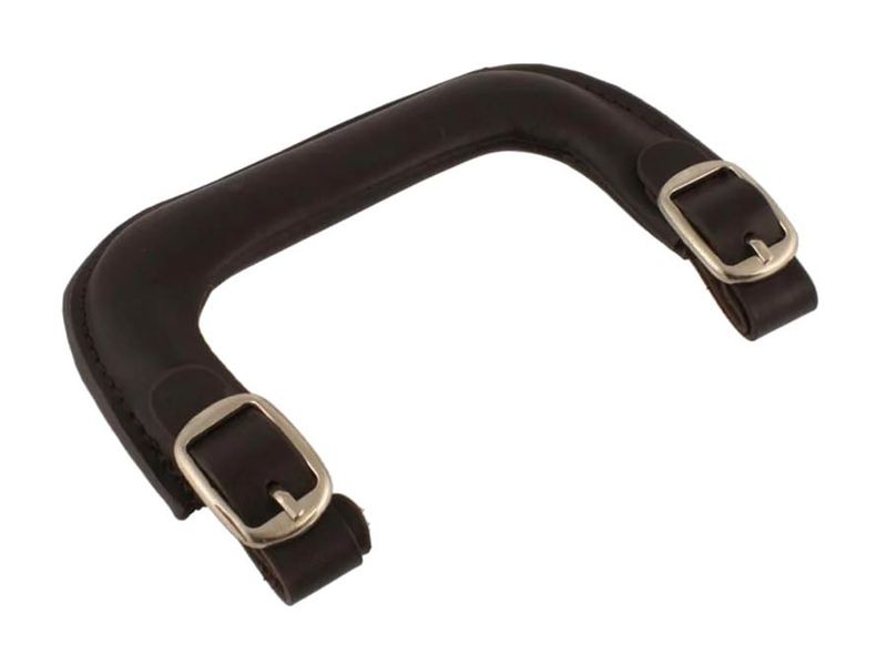 Allparts leather instrument case handle, brown