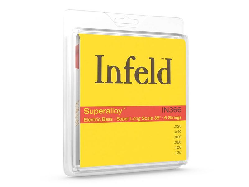 Thomastik THIN-366 Infeld Superalloy string set 6-string bass, superalloy hexcore, susynthetic coreg: 36