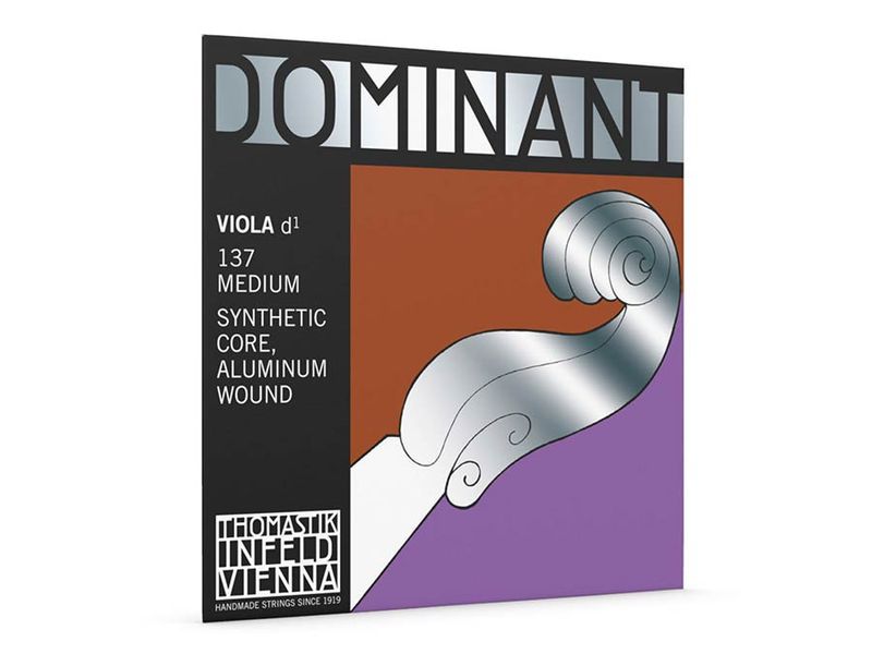 Thomastik TH-137 Dominant viola string D-2 4/4 (string length 37cm) medium, synthetic core, aluminum wound