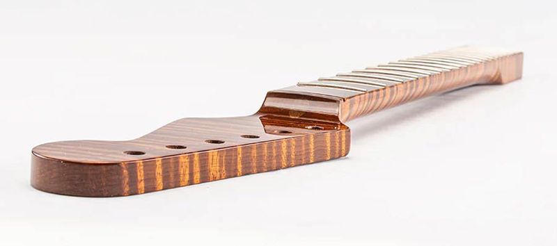 Allparts Select ltd VIN-MOD replacement neck for Stratocaster, AAA+ roasted flamed maple, nitro finish