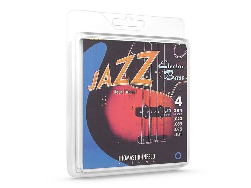 Thomastik THJR-364 Jazz string set bass, nickel roundwound, super longscale, 043-055-075-101