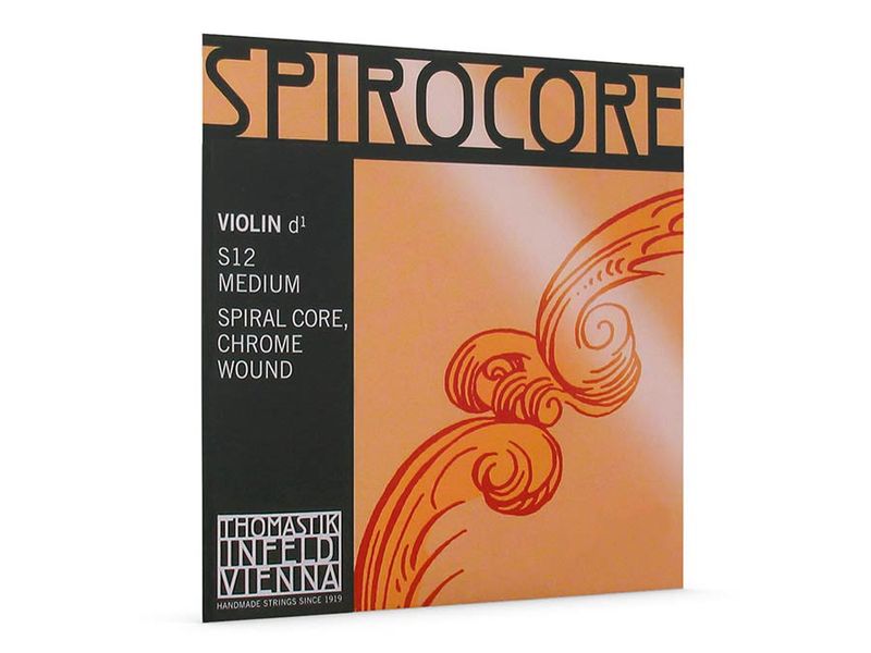 Thomastik TH-S-12 Spirocore violin string D-3 4/4 medium, spiral core, chrome wound