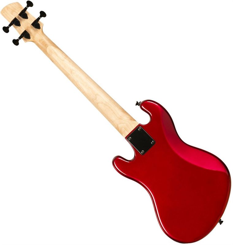 Kala UBASS-SB-RD-FS Solid Body 4-String Metallic Red Fretted U-BASS