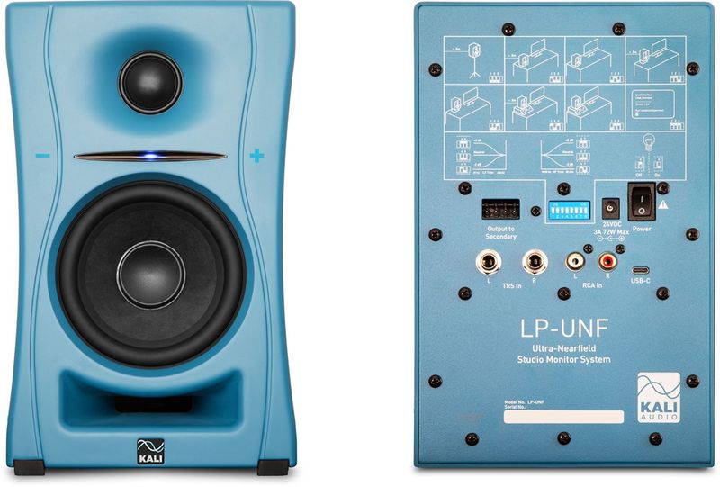 Kali Audio 4 Inch 2-Way Ultra Nearfield powered loudspeaker system w/Bluetooth - Blue