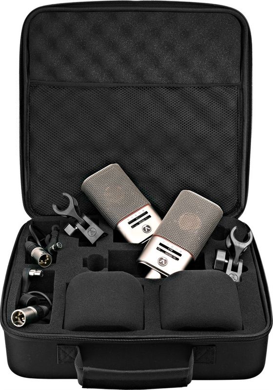 Austrian Audio OC818 Dual Set Go Nickel - 2x Mic, Shock Mount, Mini XLR, Mic Clip, Windshield, 1x Carry Case