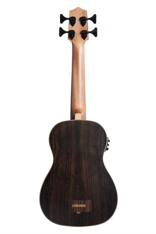 Kala UBASS-EBY-FS. Ebony U-Bass, Fretted w/Bag