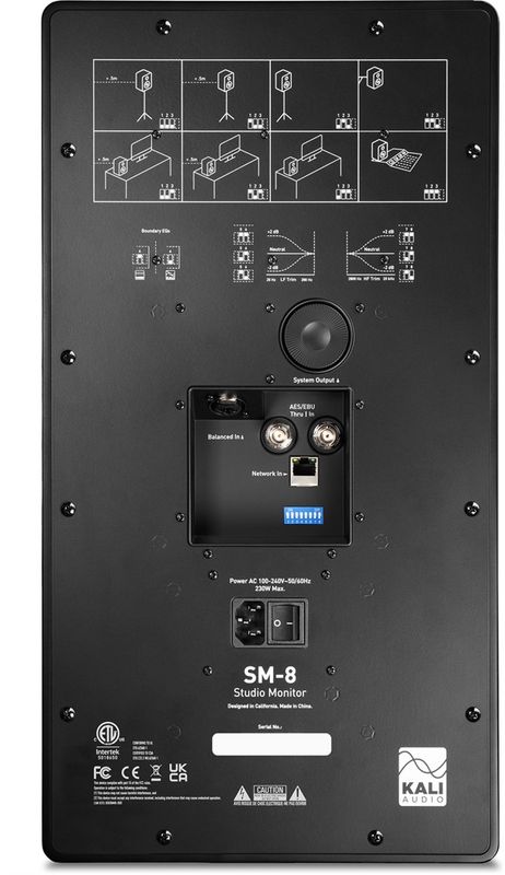 Kali Audio SM-8 - 3-Way 8” Studio Monitor with Network Control