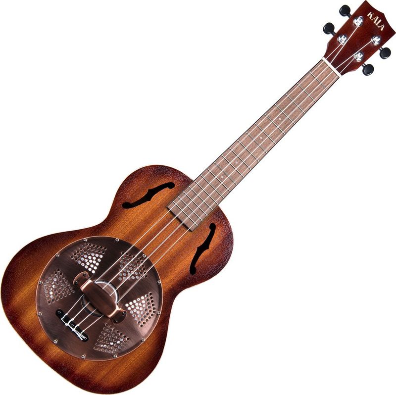 Kala KA-RES-BRS. Mahogany Burst Tenor Resonator Ukulele