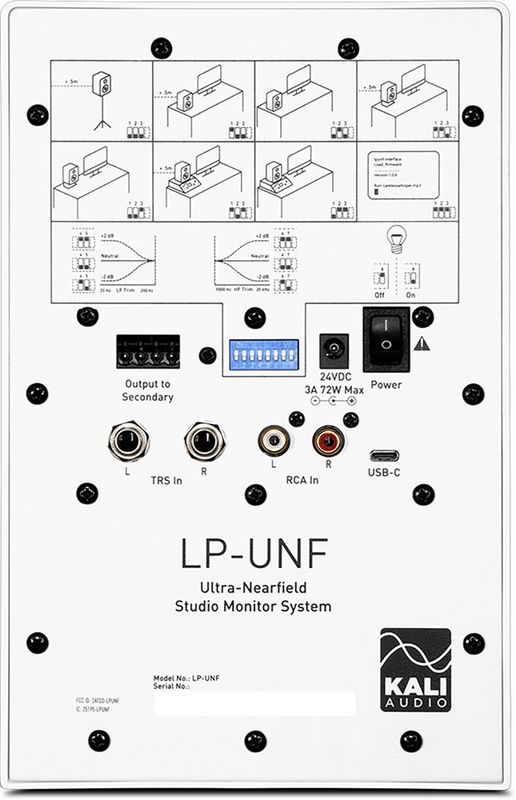 Kali Audio 4 Inch 2-Way Ultra Nearfield powered loudspeaker system w/Bluetooth - White