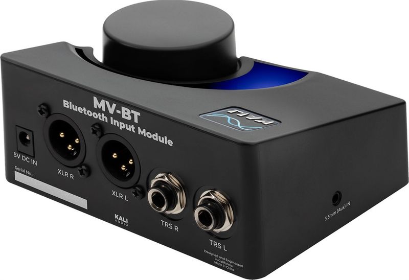 Kali Audio MV-BT - Volymkontroll med Bluetooth och balanserade ljudutgångar, 2 st XLR och 2 st TRS
