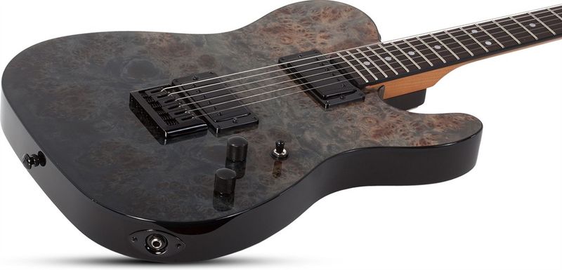 Schecter PT STANDARD BLACK FADE BURST BURL BFBB