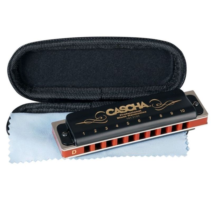 Cascha Professional Blues Series Harmonica - HH 2159 D-dur.