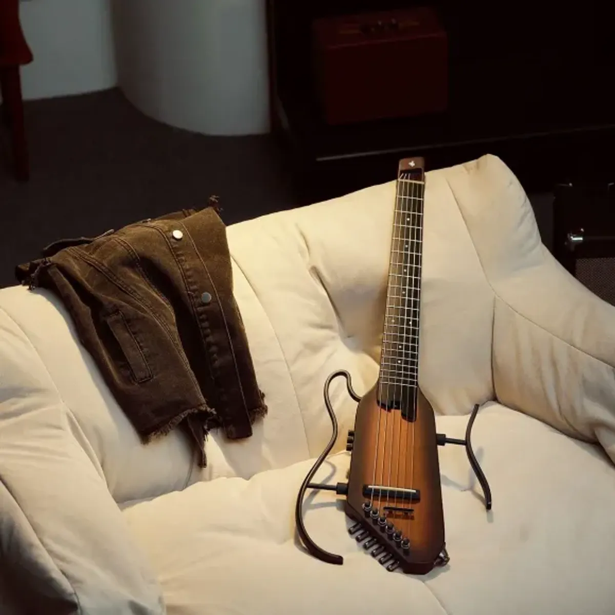 Donner HUSH-C silent spansk gitar sunburst