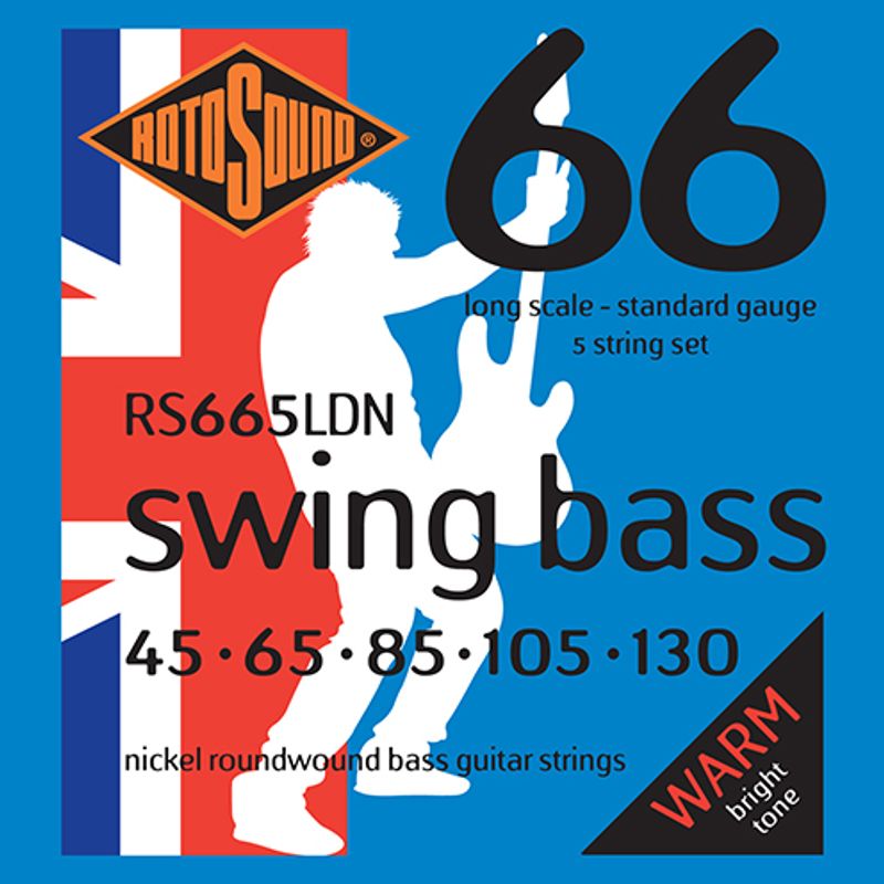 Rotosound BASS (RS665LDN) NICKEL 5 STRING 45 65 85 105 130