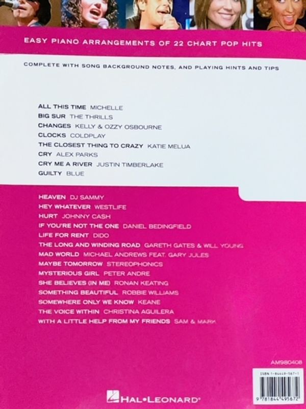 Really Easy Piano: Pop Hits