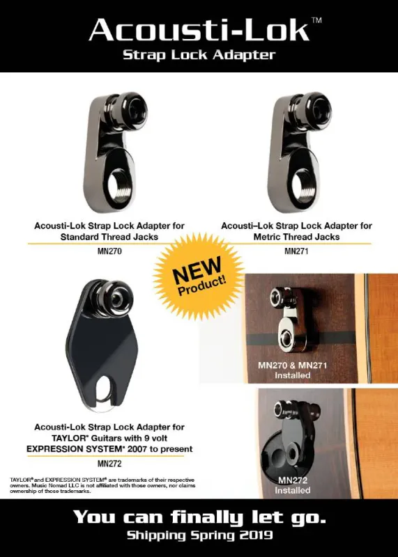MusicNomad MN271 Acoustilok Metric Jack