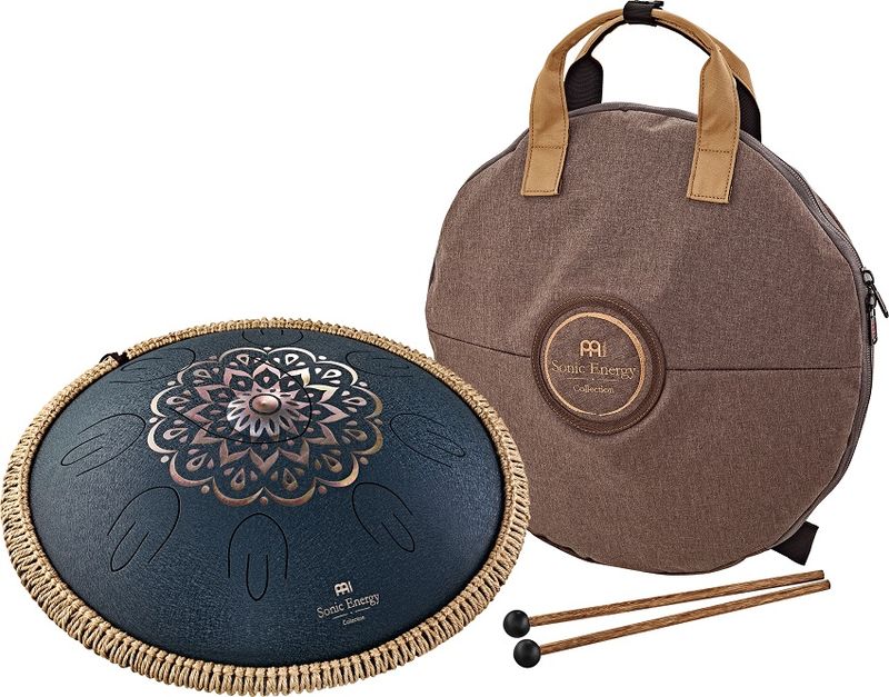 Meinl OSTD2NBE Octave Steel Tongue Drum D Amara Engraved, Navy