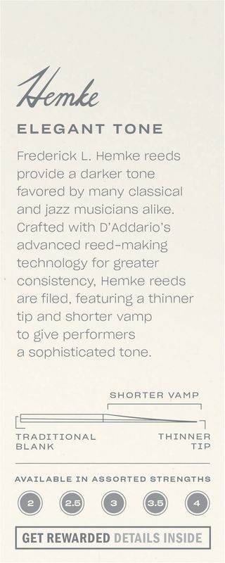 Daddario Hemke RHKP5TSX200 Tenor-sax 5p 2.0 Fliser
