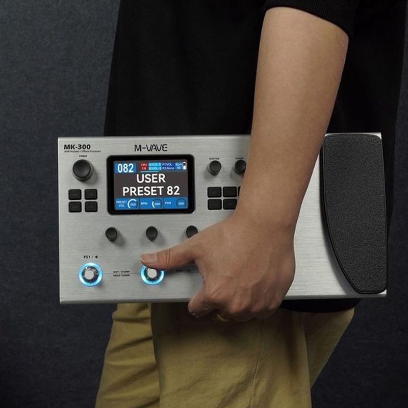M-vave MK-300 gitar-multieffekt-pedalbrett