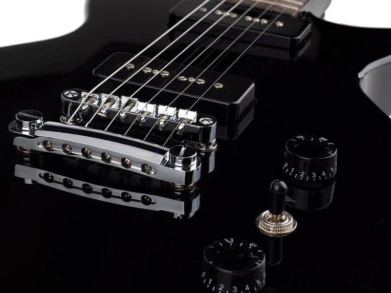 SX EE3J-BK LP Junior style electric guitar