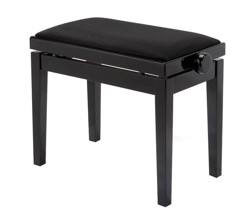 Hidrau BG27 Regulerbar Pianokrakk Svart Blank