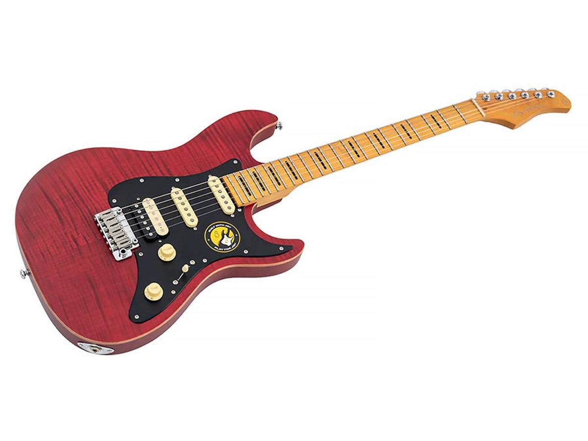 Sire S7+ FM/STR New Gen Larry Carlton electric guitar S-style see through red satin