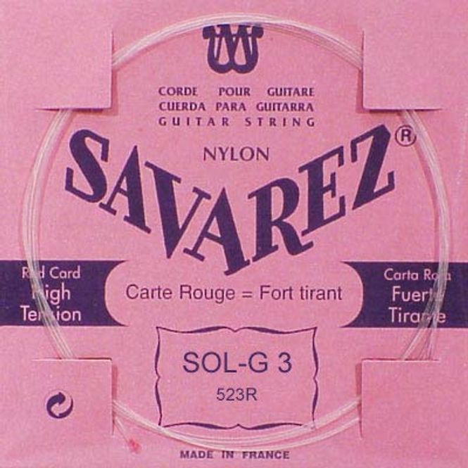 Hovedbilde Savarez 523-R Nylon Enkel Streng 3rd G