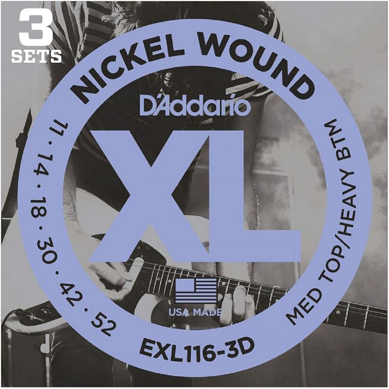 Daddario EXL116 11-52 3Pack