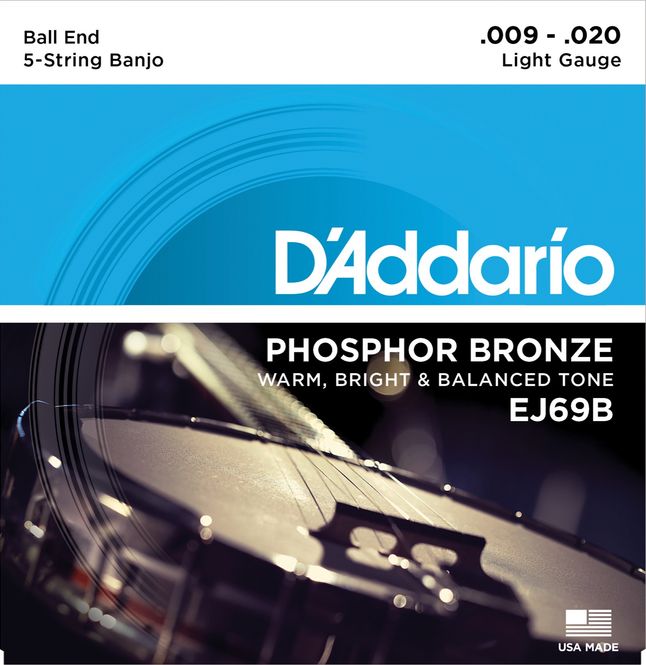 Hovedbilde Daddario EJ69 Banjo 5-Strenget Ball End