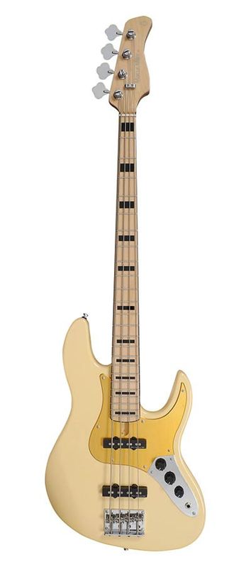 Sire V5.24 A4/VWH Marcus Miller alder 24 fret 4-string passive bass guitar vintage white
