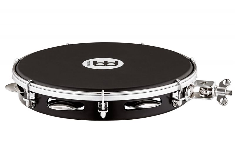 Meinl Percussion PA10A-BK-NH-H 10'' Pandeiro w/holder, Napa Head