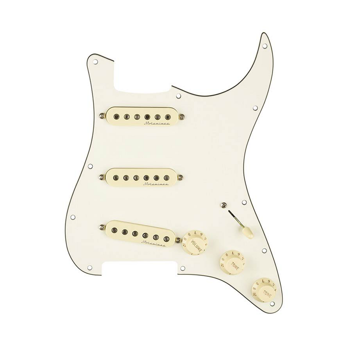 Fender Custom Shop Pre-Wired Pickguard Hot Noiseless Parchment