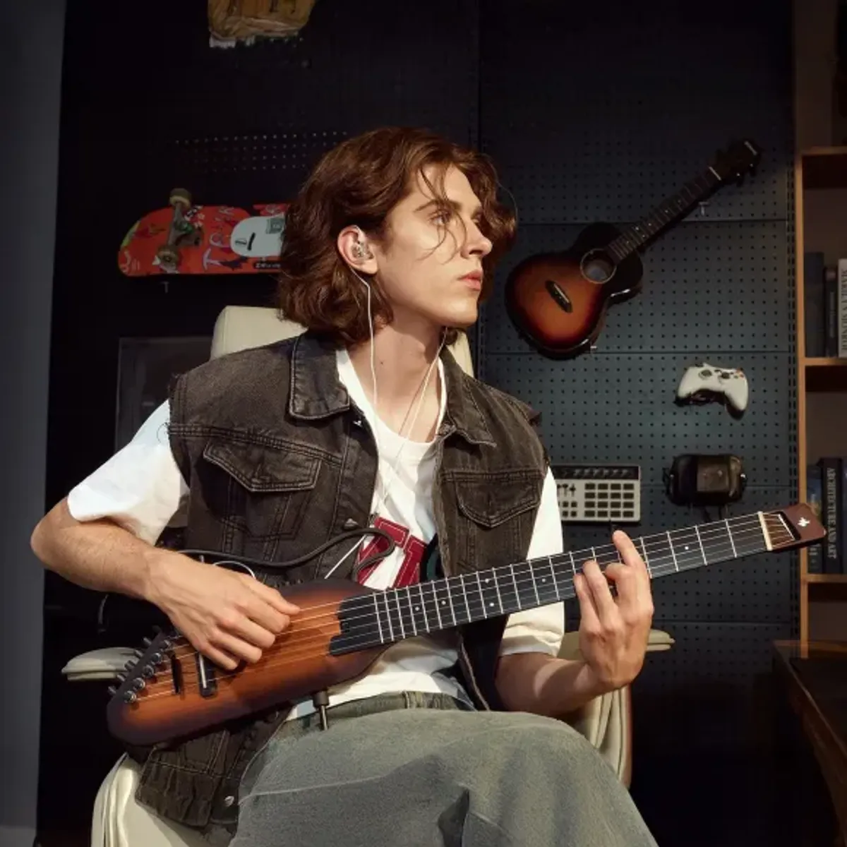 Donner HUSH-C silent spansk gitar sunburst