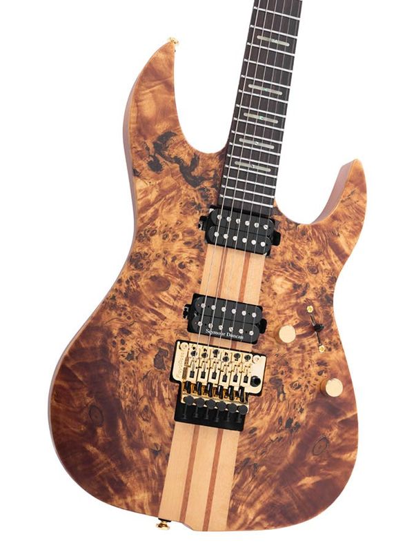 Sire X10/NTS Larry Carlton alder + poplar burl neck-through electric guitar