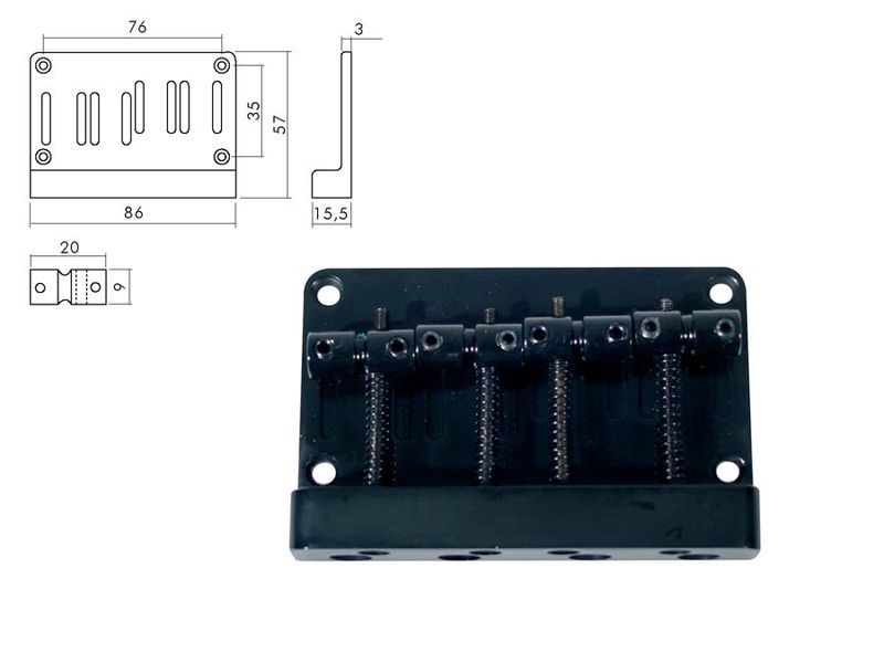 Boston BB-304-B bridge tailpiece 
