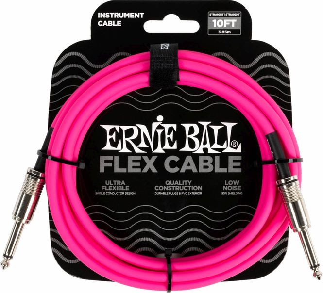 Hovedbilde Ernie Ball 6413 FLEX Instrument Cable 3m - Pink