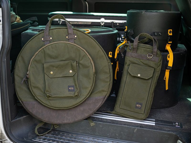 Meinl Percussion MWSGR Waxed Canvas Stickbag, Forest Green, MWSG