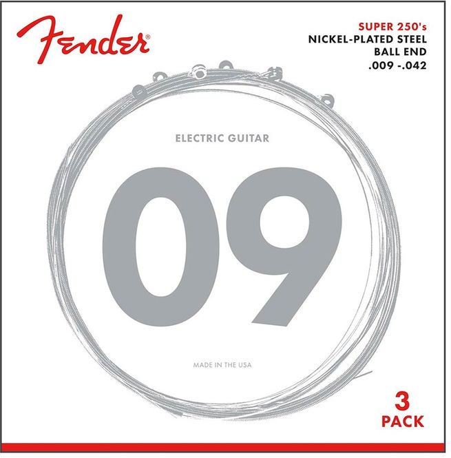 Hovedbilde Fender Super 250s Strenger Light 009-042 3-pk