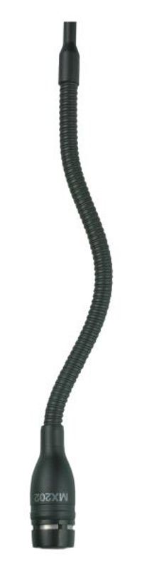 Shure MX202BC dropmikrofon, sort, kondensator, kardioide