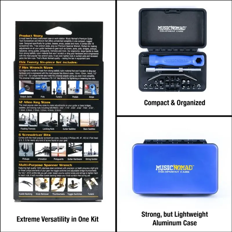 MusicNomad MN229 - Premium Guitar Tech Set