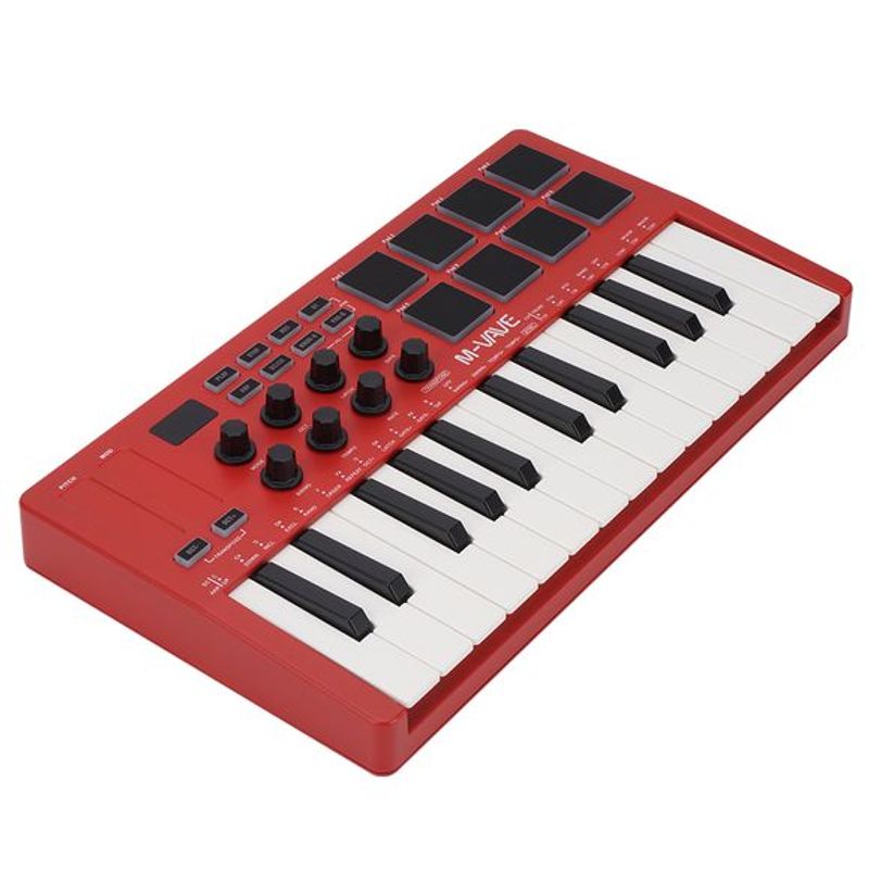 M-vave SMK-25 bluetooth midi-keyboard red