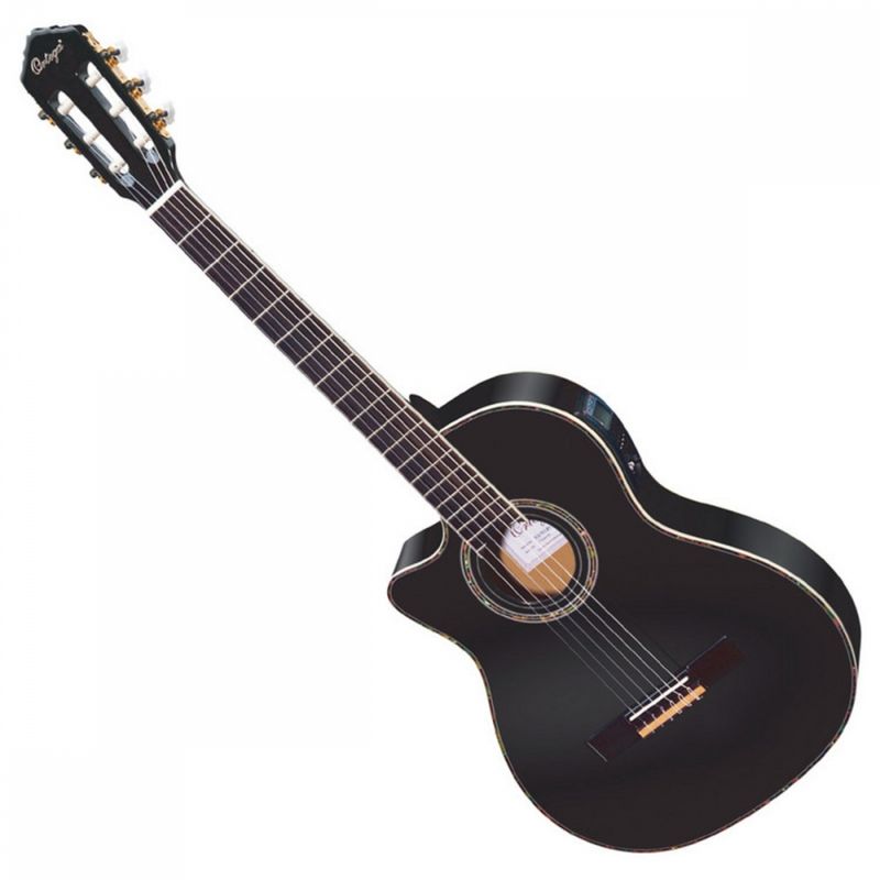 Ortega RCE145LBK Left-Handed Black m/bag