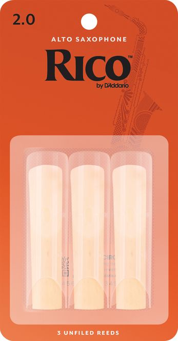 Hovedbilde Daddario Rico RJA0320 alt-sax 3p 2.0 Fliser