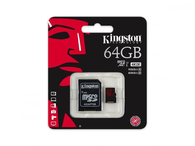 Hovedbilde Kingston MicroSD Kort 64GB