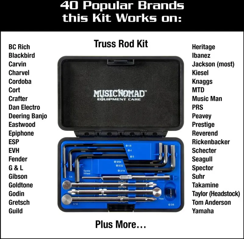 MusicNomad MN235 Premium Wrench Truss Rod Set